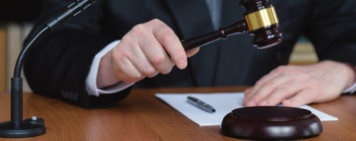 Florida Judge using gavel to announce mandatory minimum sentencing