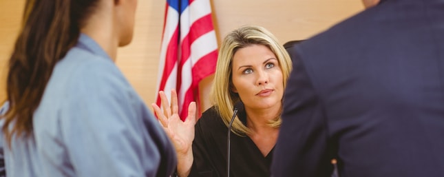 judge during a slip and fall trial discussing case